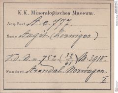 Etiketten zu Augit (NHMW-MIN-Ae777)
